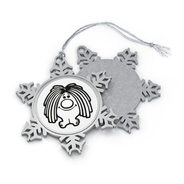 TROLL Pewter Snowflake Ornament